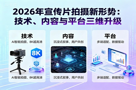 2026年宣传片拍摄新形势：技术、内容与平台三维升级