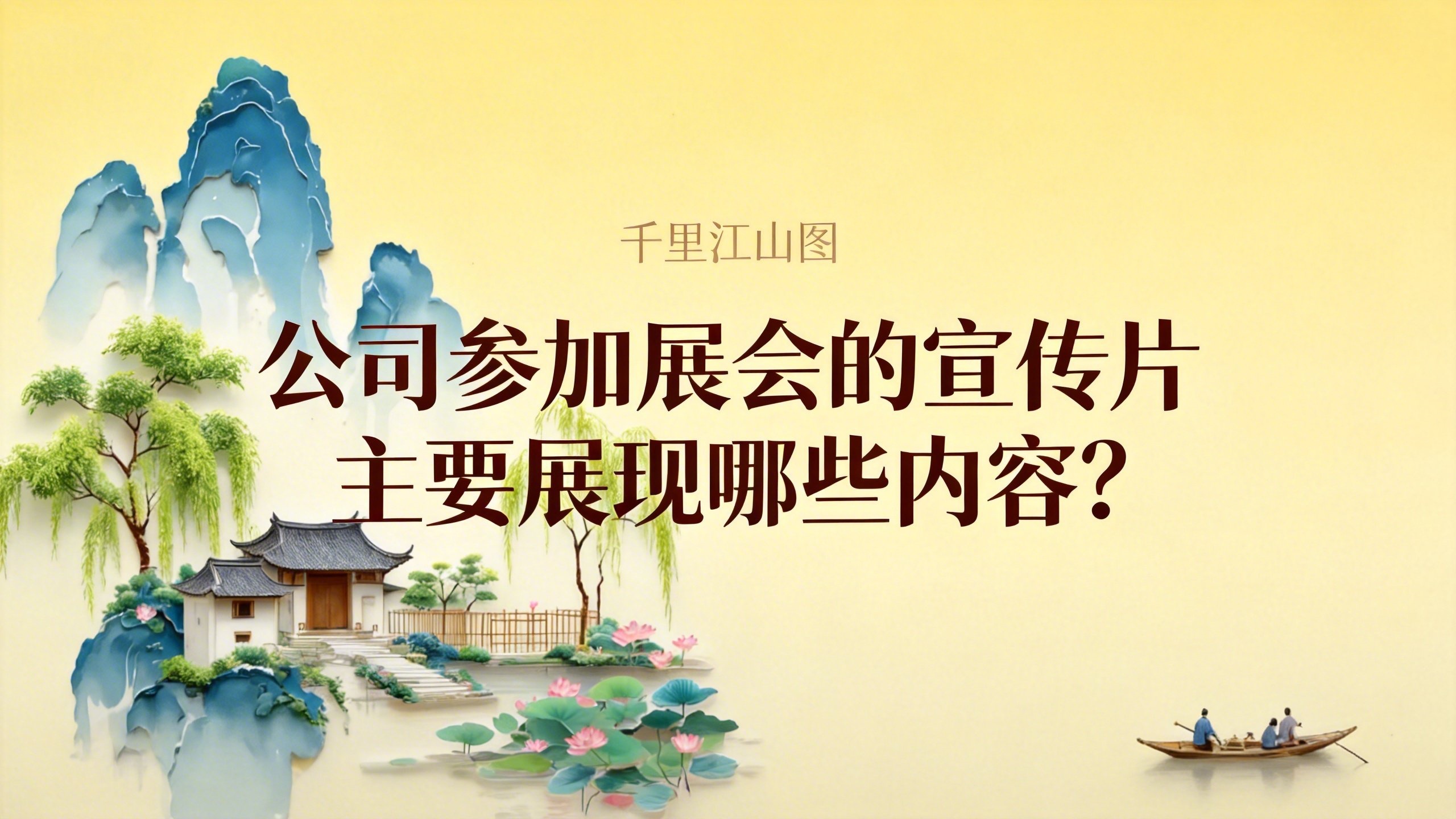 公司参加展会的宣传片主要展现哪些内容？